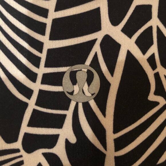 Lululemon Wunder Under Luxtreme Pretty Palm Black Angel Wing White 4 - Picture 4 of 8